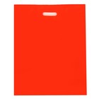 Пакет полиэтиленовый с вырубной ручкой, Красный 40-50 См, 60 мкм - фото 318885221