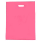 Пакет полиэтиленовый с вырубной ручкой, Розовый 40-50 См, 60 мкм - фото 318885223
