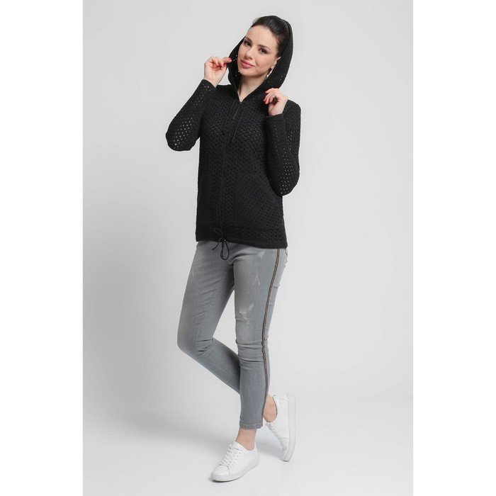 Жакет женский, размер 46, цвет черный 54345