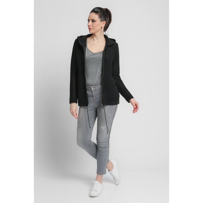 Жакет женский, размер 50, цвет черный 54347