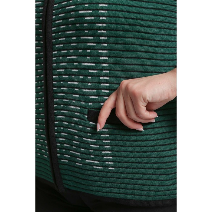 Жакет женский, размер 58, цвет тёмно-зелёный 54348