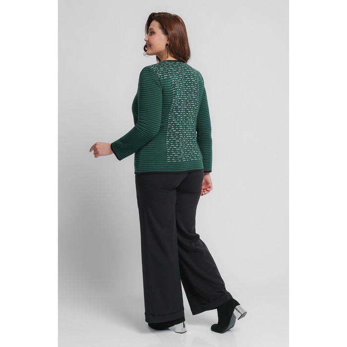 Жакет женский, размер 58, цвет тёмно-зелёный 54348