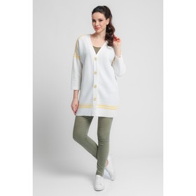 

Жакет женский, размер 46, цвет бело-желтый