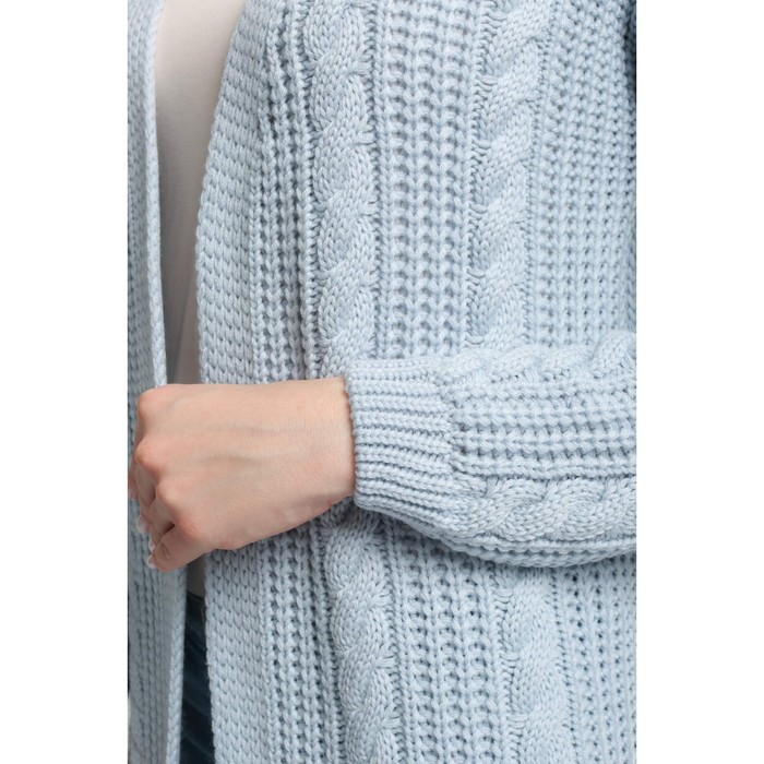 Кардиган женский, размер 42-44, цвет голубой 54349