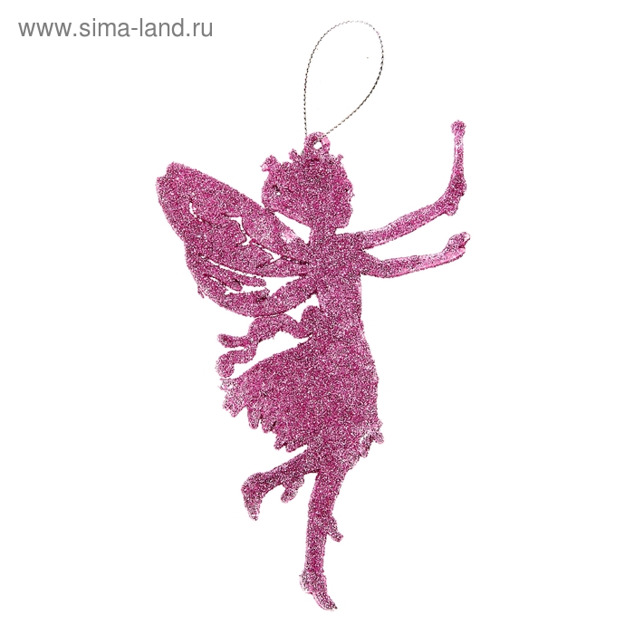 Украшение ёлочное "Фея" 14,5х9,5 см розовый - Фото 1