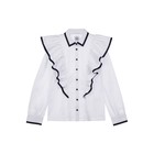 Блузка для девочки с рюшами, рост 146 см - фото 27791176