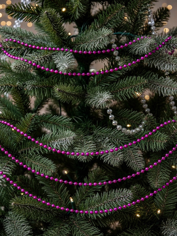 Бусы на ёлку «Шарики с гранями», 2.7 метров, d=6 мм, МИКС - Фото 1