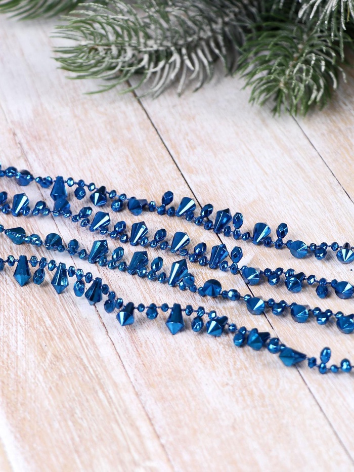 Бусы на ёлку «Кристаллики», длина 2.7 м, МИКС - Фото 1