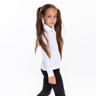 Водолазка для девочки, цвет белый, рост 128 см - Фото 3