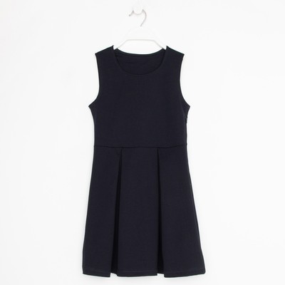 Сарафан школьный для девочки, синий, рост 128 см