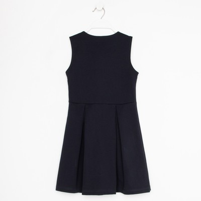 Сарафан школьный для девочки, синий, рост 128 см