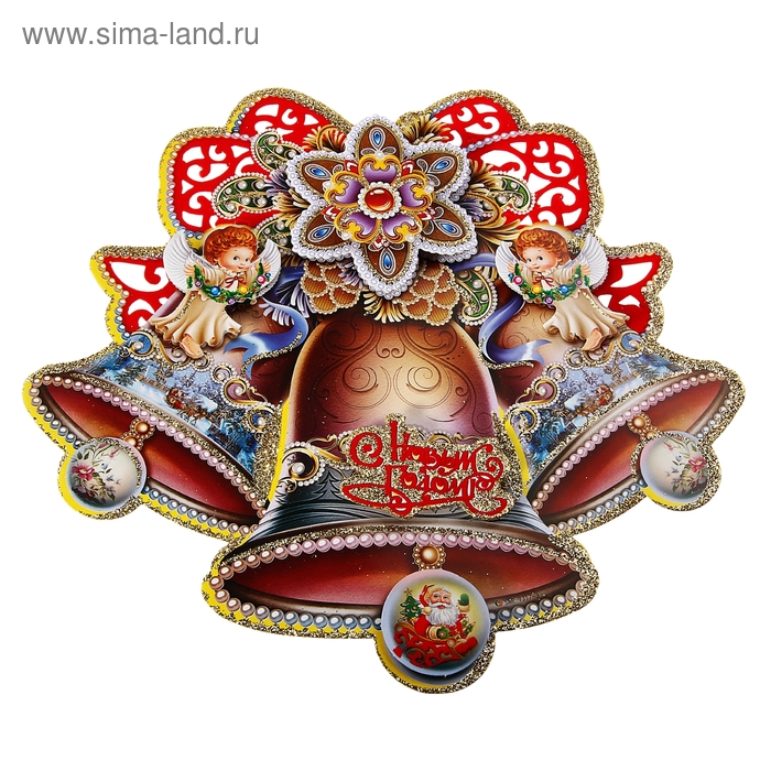 Плакат "Колокольчики с ангелами" 34х40 см - Фото 1