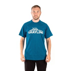 Футболка GRAYLING Logo, хлопок, синий, р-р XXL