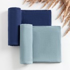 Набор пелёнок муслиновых Крошка Я «Indigo» 130×100 см, 2 шт., 100 хлопок - Фото 1