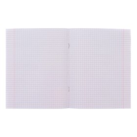 

Тетрадь 24 листа в клетку "Голубой", бумажная обложка, блок офсет, МИКС