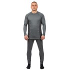 Термобелье мужское PAYER "DUO SKIN", трикотаж, серый, р-р 56-58 рост 170-176 - Фото 2