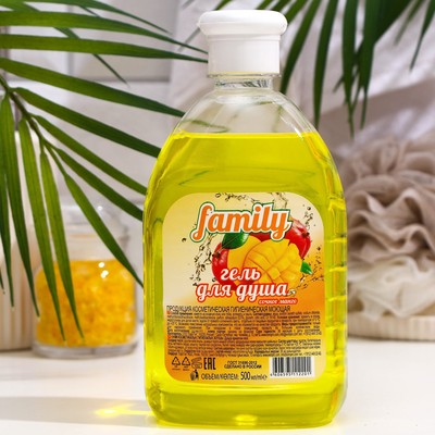Жидкий гель для душа Family "Сочное манго", 500 мл