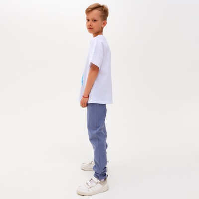 Брюки для мальчика MINAKU: Cotton collection, синие, рост 146 см