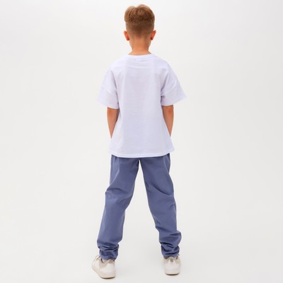 Брюки для мальчика MINAKU: Cotton collection, синие, рост 146 см