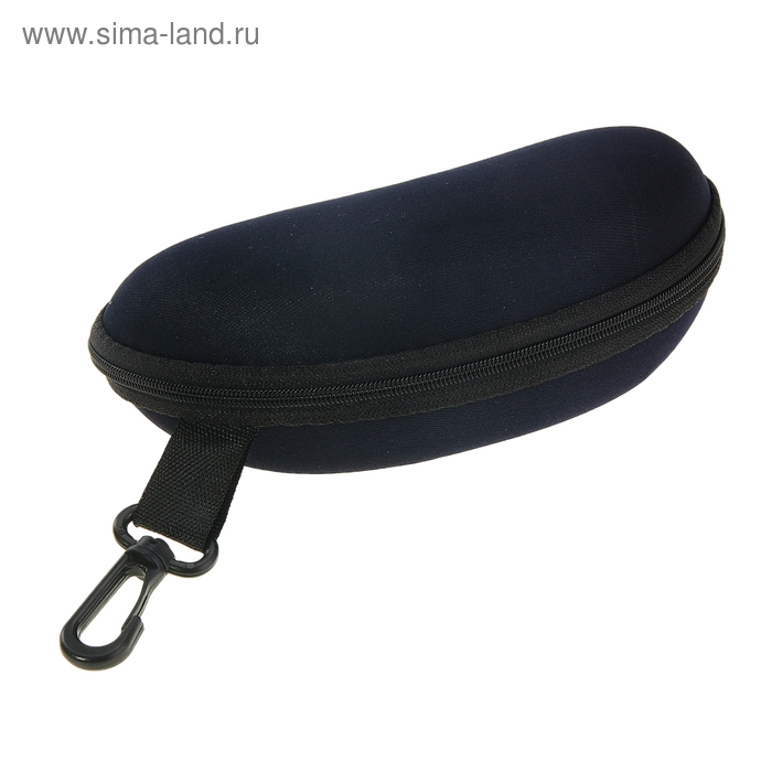 Футляр для очков "Классика" с карабином, цвет темно-синий - Фото 1