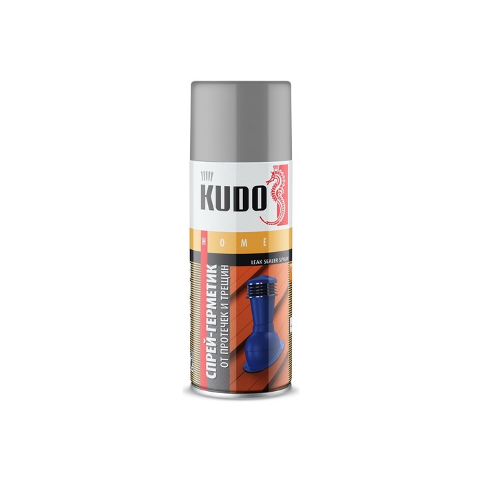 Спрей-герметик KUDO KU-H301, серый, 520 мл - Фото 1
