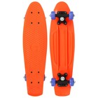 Пенниборд ONLYTOP, 56×15 см, колёса PVC 50 мм, пластиковая рама, цвет оранжевый - Фото 2