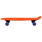 Пенниборд ONLYTOP, 56х15 см, колёса PVC 50 мм, пластиковая рама, цвет оранжевый - Фото 3