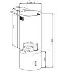 Вытяжка MAUNFELD LEE WALL 35, дизайнерская, 1050 м3/ч, 3 скорости, 35 см, серебристая - Фото 8