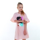 Платье для девочки, цвет пудра, рост 146 см - Фото 7