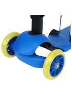 Самокат 2 в 1 GRAFFITI, с корзинкой, колёса PU 120/75 мм, синий - Фото 9