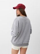 Свитшот женский MINAKU: Casual Collection цвет светло-серый меланж, размер 50-52 - фото 57959413