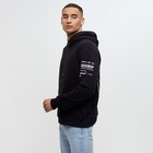 Худи мужское MINAKU "Решайся", цвет чёрный, размер 50 - фото 21600253