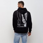 Худи мужское MINAKU "Решайся", цвет чёрный, размер 54 - фото 21600276