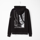 Худи мужское MINAKU "Решайся", цвет чёрный, размер 54 - фото 21600287