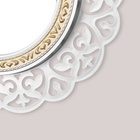 Зеркало настенное, в ажурном корпусе , 47х47 см, серебро с золотом - фото 21600418