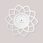 Зеркало настенное "Лепестки", круглое , 49,5х49,5 см, белый с золотом 7912653