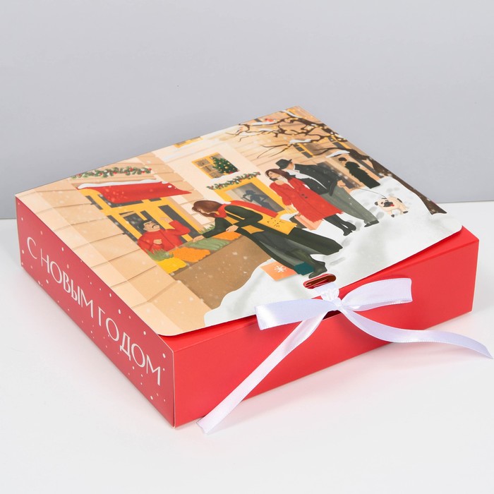 Складная коробка подарочная «Городские истории», 20 × 18 × 5 см