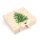 Коробка подарочная новогодняя складная двухсторонняя «Новогодняя ёлка», 20 х 18 х 5 см, Новый год (комплект 2 шт) - фото 23385997