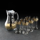 Набор питьевой с гравировкой и напылением «Мия», 7 предметов: кувшин 1 л, стаканы 230 мл, 6 шт - фото 9746571