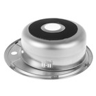 УЦЕНКА Мойка кухонная Accoona AD4949, врезная, круглая, толщина 0.6 мм, 490×165 мм, матовая - Фото 3