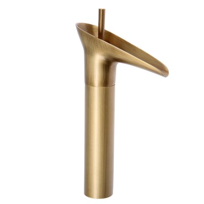 УЦЕНКА Смеситель для раковины ZEIN Ретро высокий каскадный излив, без подводки, латунь