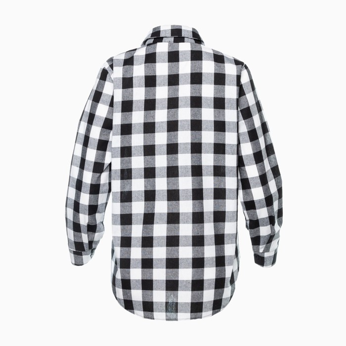 Рубашка женская, чёрно-белая клетка, размер 50 54358