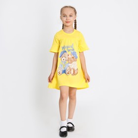 Платье для девочки, цвет жёлтый, рост 122 см
