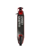 Самокат городской GRAFFITI, складной, колёса PU 200, 86A, ABEC 9, подножка, цвет красный - Фото 11