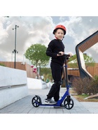 Самокат городской GRAFFITI, складной, колёса PU 200, 86A, ABEC 9, подножка, цвет синий - Фото 15