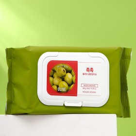 Cалфетки для удаления макияжа "Daily Fresh Olive Cleansing Tissue", 60 шт 7895351