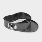 Форма для выпечки Доляна «Элин. Сердце», 23.5×22×6.8 см, разъёмная, антипригарное покрытие, чёрная - Фото 4