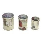 Набор банок для сыпучих продуктов "Париж, Лондон, Нью-Йорк", 3 шт.: 0,4 л, 0,8 л, 1,2 л, цвета МИКС - Фото 1