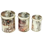 Набор банок для сыпучих продуктов "Париж, Лондон, Нью-Йорк", 3 шт.: 0,4 л, 0,8 л, 1,2 л, цвета МИКС - Фото 4