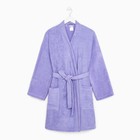 Халат махровый женский, Экономь и Я размер 46-48 сиреневый, 100% хлопок, 320 г/м2 - фото 21601612